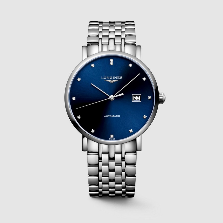 Đồng Hồ Longines The Longines Elegant Collection Nam 39mm Xám Xanh